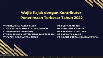 Berkontribusi Besar ke Penerimaan Pajak, PTBA Kembali Raih Penghargaan