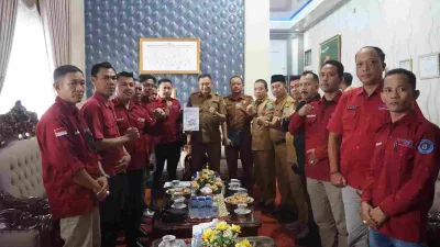 Perkuat Sinergi, SMSI Bengkulu Tengah Audiensi dengan Bupati Rachmat Riyanto