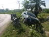 Kecelakaan Tunggal di Ujung Karang, Diduga Sopir Mengantuk